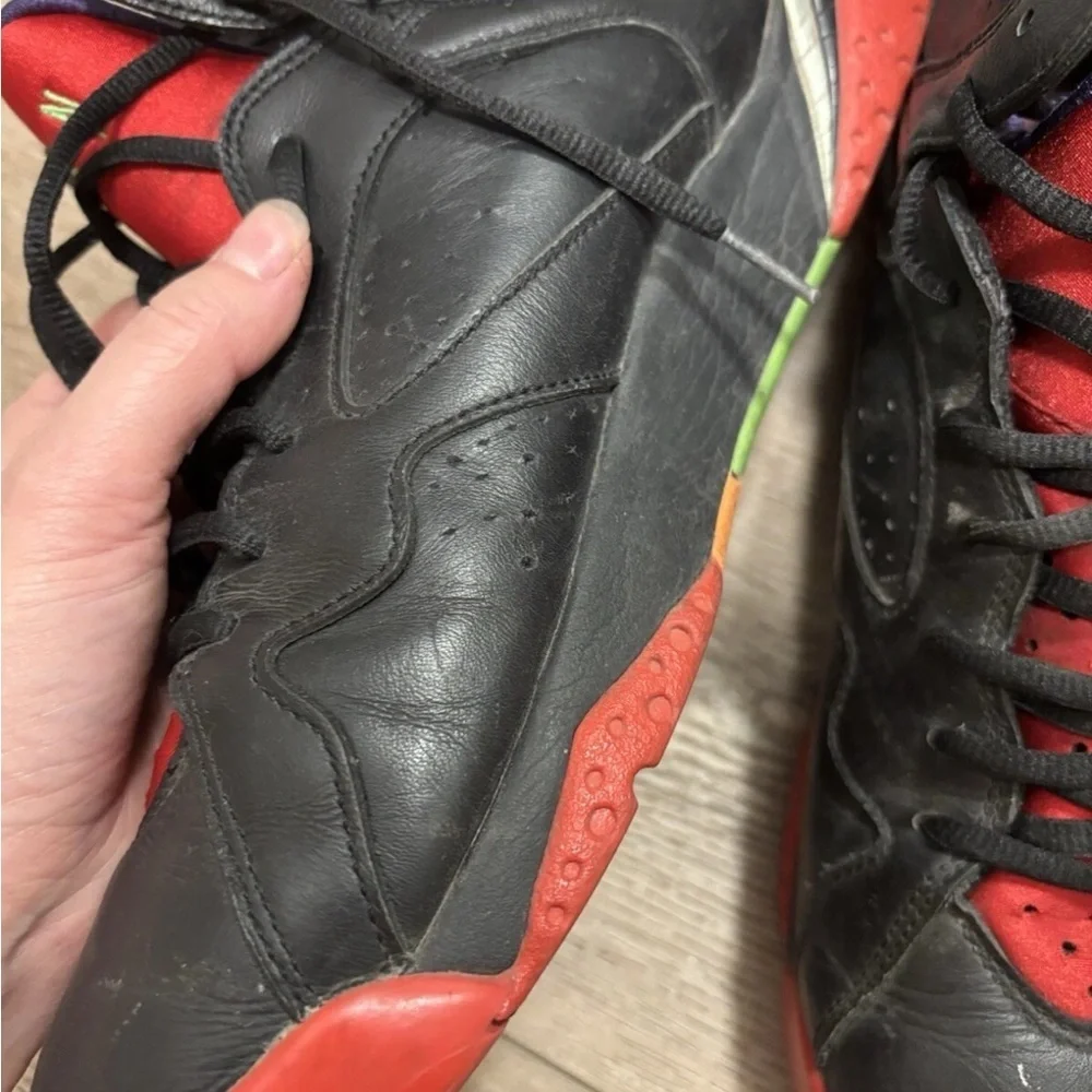 Size 11 - Nike Air Jordan 7 Retro Marvin The Martian 2015 Black Red Purple Green